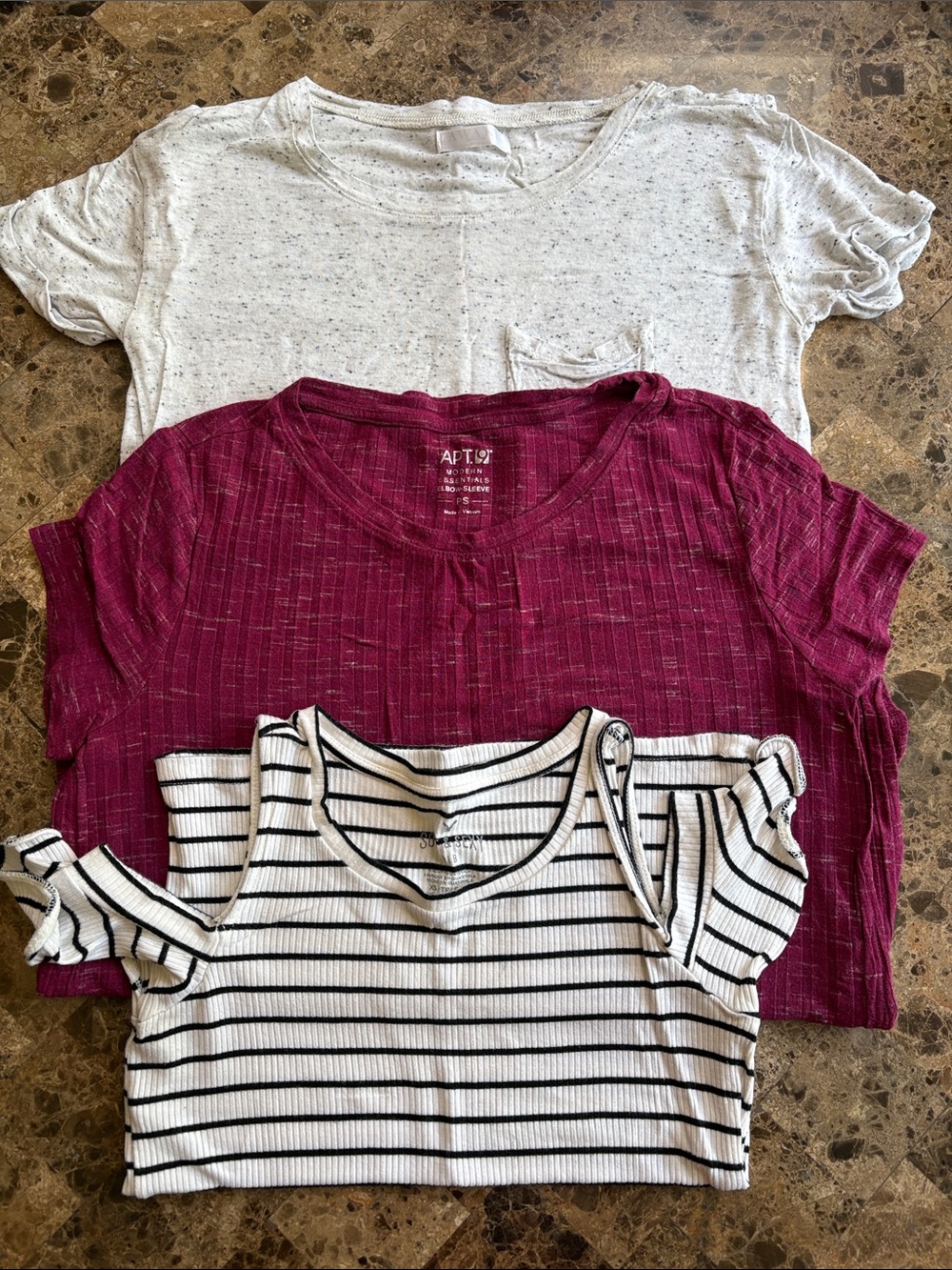 Apt. 9 Magenta Short-Sleeve Crewneck Tee